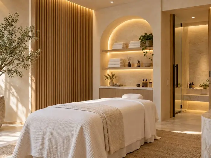Spa treatment room